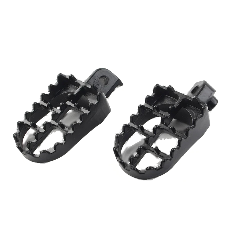 Universal Motorcycle Bike Black CNC Wide Foot Pegs Rear Set Pedals