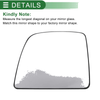 Ford Transit Left Side White Convex Mirror Glass (2014-2018)