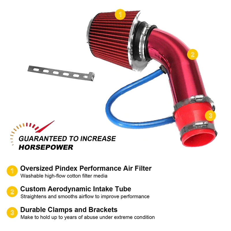 Honda Civic CR-V 2.0L 3" High Flow Cold Air Intake Filter (2017-2023)