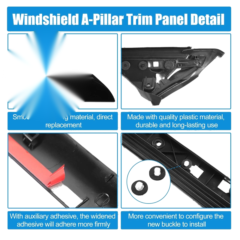 Ford Explorer Windshield A-Pillar Trim Panel Kit (2011-2019)