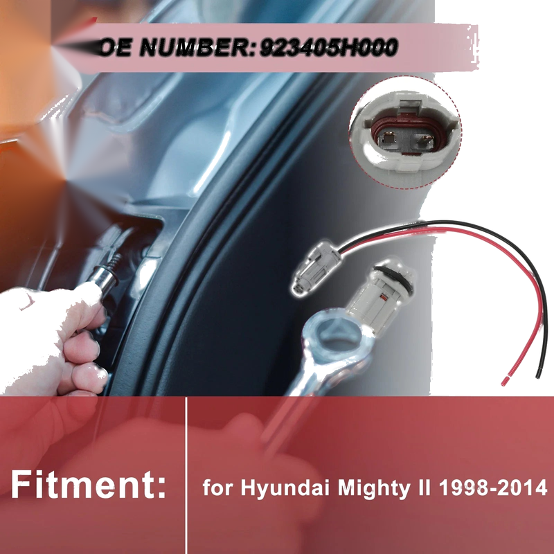 Hyundai Mighty II License Plate Light Socket Wiring (1998-2014)
