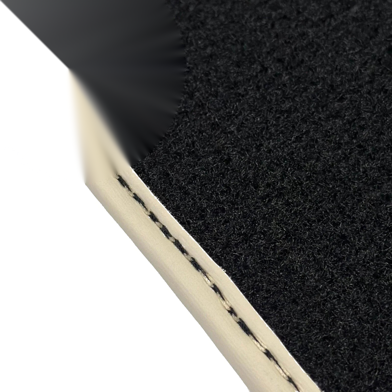 Ferrari 296 GTB (2022-2024) Leather Beige Trim AutoWin Black Floor Mats
