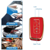 Lexus RX450h 2016-2020 - Red Silicone Key Fob Case Cover