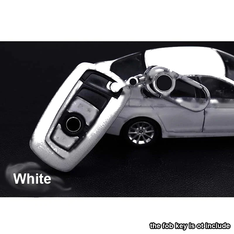 BMW 1 3 4 5 6 X1 X3 Leather Remote FOB Key Cover Keyless Bag w Keychain
