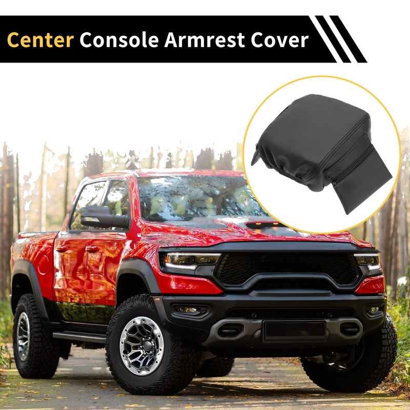 Jeep Wrangler Microfiber Leather with Storage Bag Black Arm Rest Cover