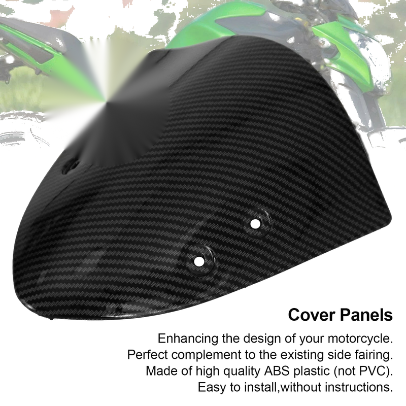 Kawasaki ER-6N Carbon Fiber Windshield Screen Cover (2006-2016)