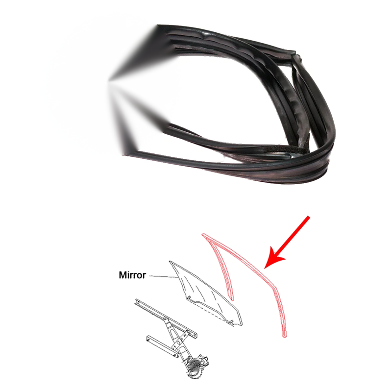 Honda Civic 2006-2011 Rear Door Glass Run Channel