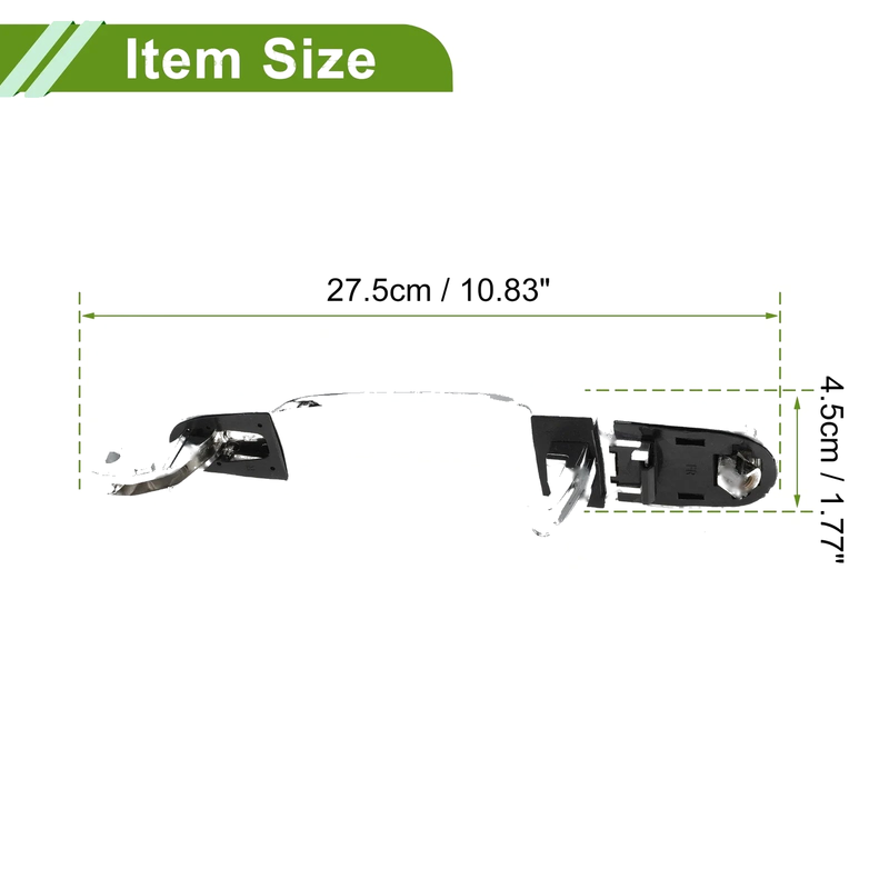 Hyundai Kia Silver Tone Front Right Exterior Door Handle (2011-2016)