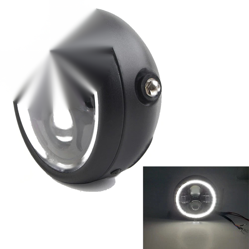 Harley Motorcycle 5.75" LED Round Headlight DRL