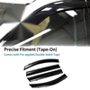 Hyundai Santa Fe Side Window Vent Visors Black 2019 Window Deflectors