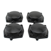 YAMAHA V-Max 1200 4 x Black Carburetor Diaphragm Caps (1994-2007)