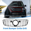 Mercedes-Benz GLS500 2017 Chrome Silver Tone Front Upper Bumper Grille