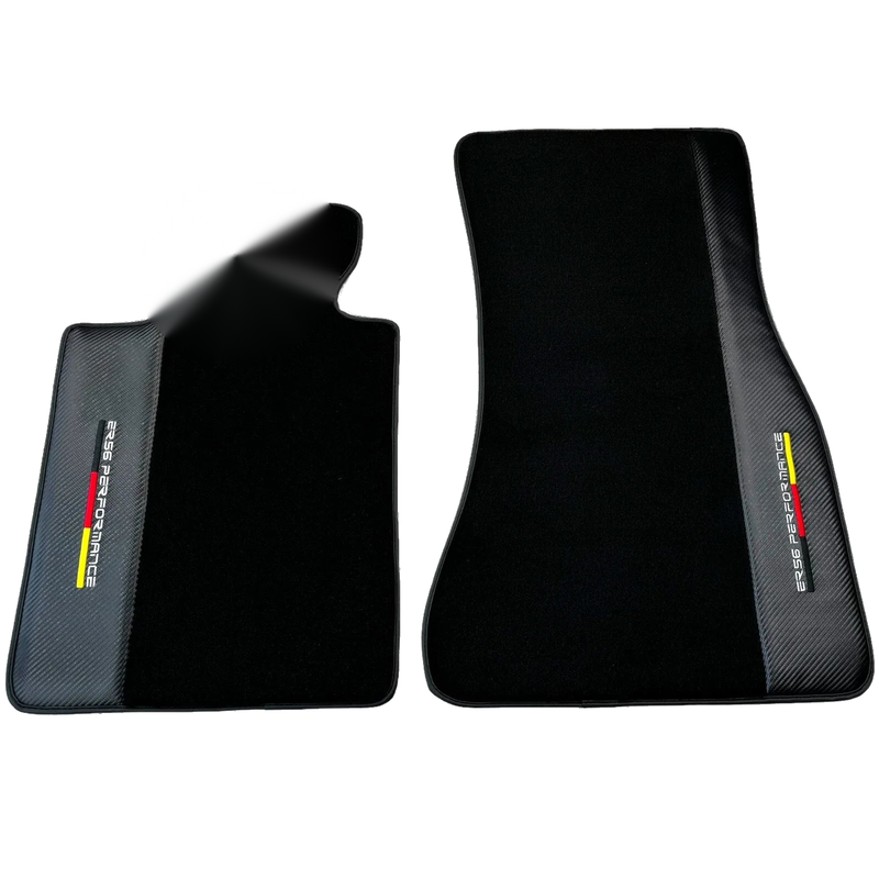 BMW M5 E60 (2005-2010) with Carbon - 2 x Mats Black Floor Mats