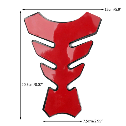 Motorcycle Rubber Tank Pad Gas Protector Sticker Cover (F3)