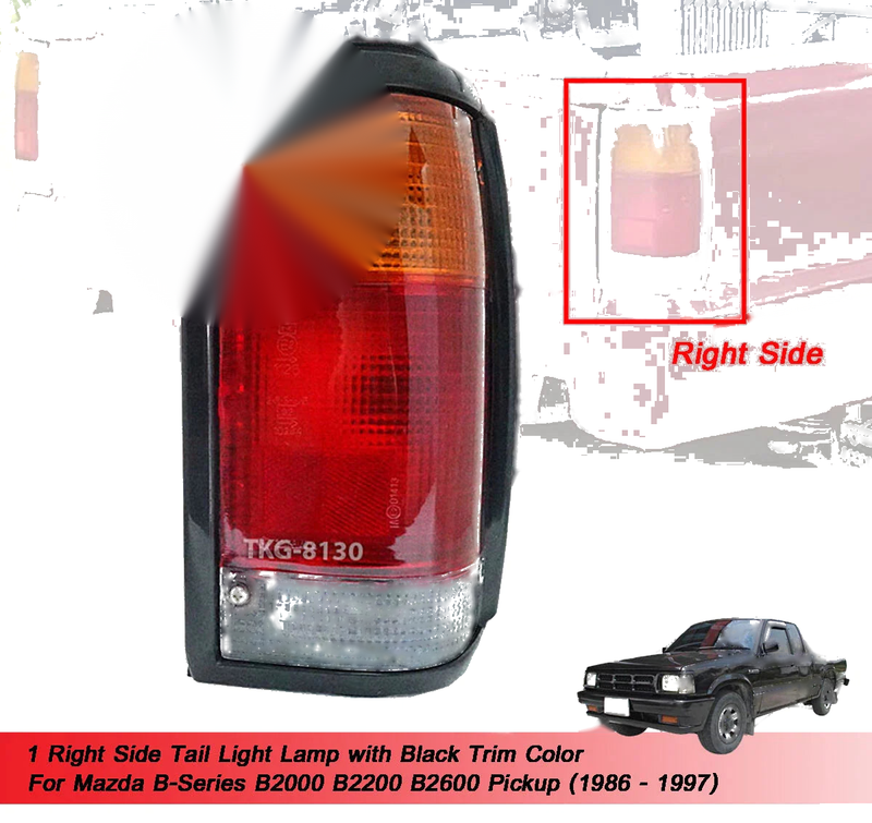 Mazda B2000 B2200 B2600 Tail Light (1986-1997)