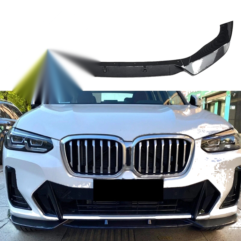 BMW X3 G01 X4 G02 2022-2023 Carbon Black Front Bumper Spoiler Lip