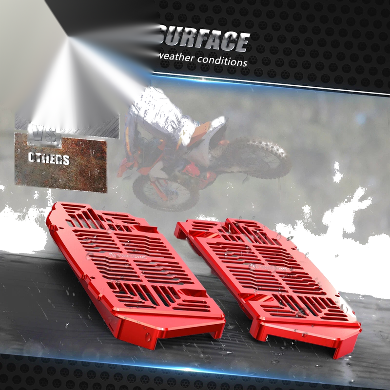 GasGas 125 / 250 / 300 / 350 / 450 EX / MC / EXF / MCF Radiator Guards Red (2024)