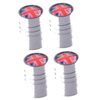 4 x England UK Flag Wheel Hub Tire Valve Caps