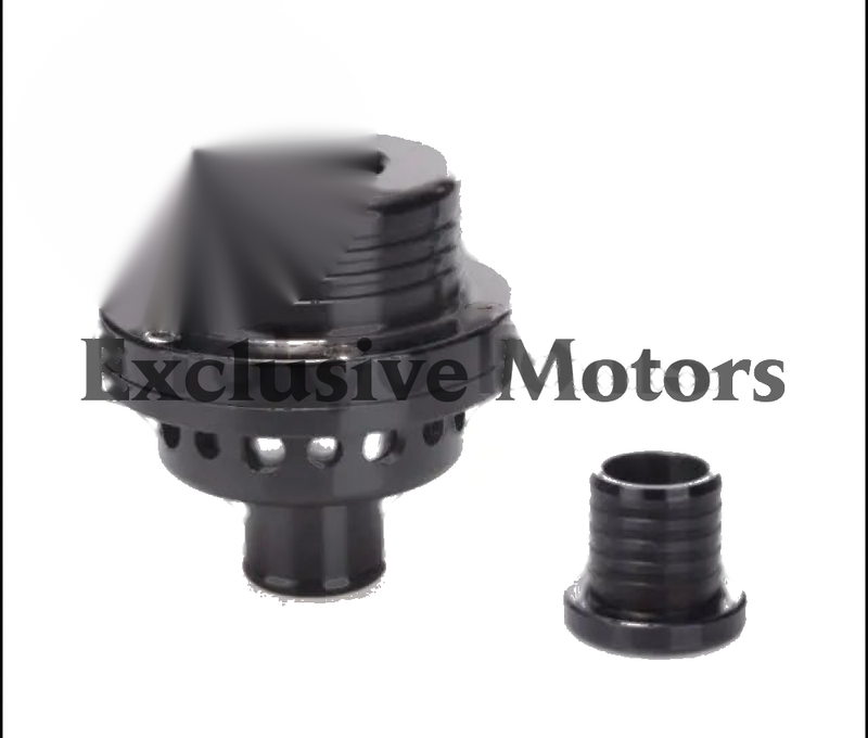 25Mm Turbo Blow Off Valve, Dual Piston With Blanking Plug - Universal - Black