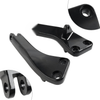 Harley Dyna FXDF FXDL FXDC FXDWG Black Passenger Foot Peg Mount Brackets