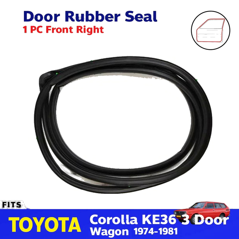 Door Rubber Seal Weatherstrip Right Fits Toyota Corolla KE36 3D Wagon 1974-81