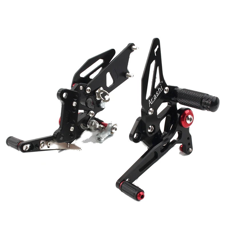 Kawasaki Ninja 250R 2008-2012 Aluminum Rear Footpegs (2 x Black)