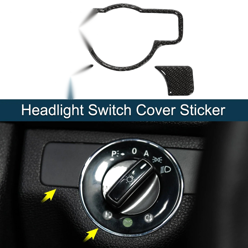Mercedes-Benz A B C E G Class CLA Headlight Switch Cover Stickers (2013-2023)