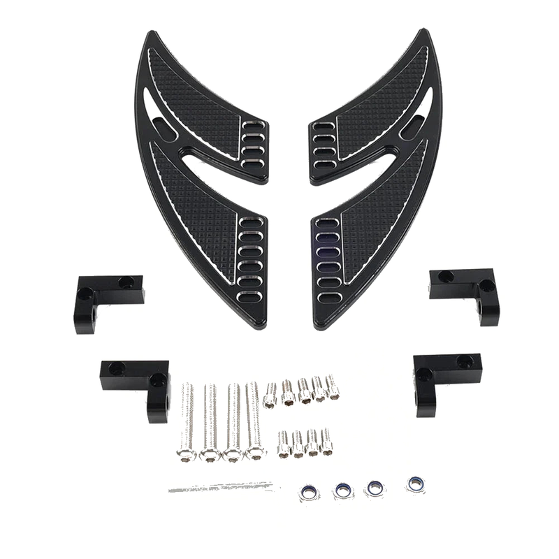 Harley Touring Models Cut Rear Floorboards Footpegs 2 x Aluminum (93-Current)