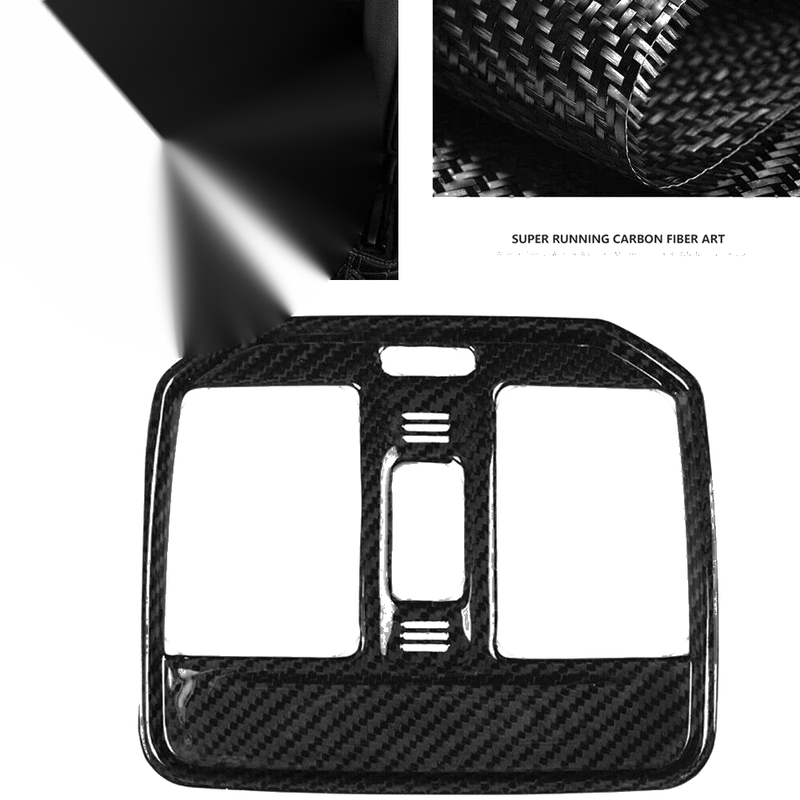 Porsche Macan Carbon Fiber Inner Rear Row Air Vent Outlet Trim (2015-2020)