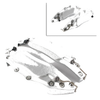 Front / Rear Universal Silver 3D Style Car Disc Brake Caliper Covers
