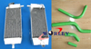 Kawasaki KX250F KXF250, Suzuki RMZ250 Aluminum Radiator + Hose (2004)
