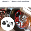 Motorcycle Slider Frame / 15mm / 2 x Aluminum Alloy Plastic Silver Tone