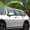 Chevy Suburban 6 x Pillar Window Trim Black (2015-2020)