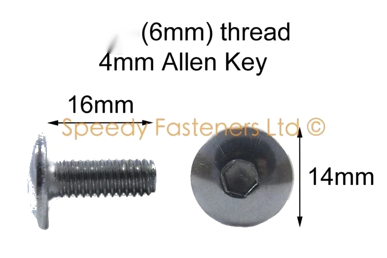 10x Acier Inoxydable Motocycle Tête de fourche Boulons m6 x16mm Suzuki Gsxr