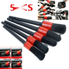 Car 5Pcs Detailing Brush Natural Boar Hair