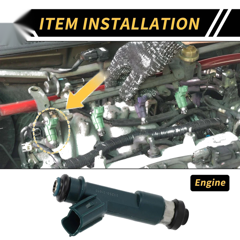 Toyota 4Runner Fuel Injector 12-Hole Green 1 Pc (2003–2009)