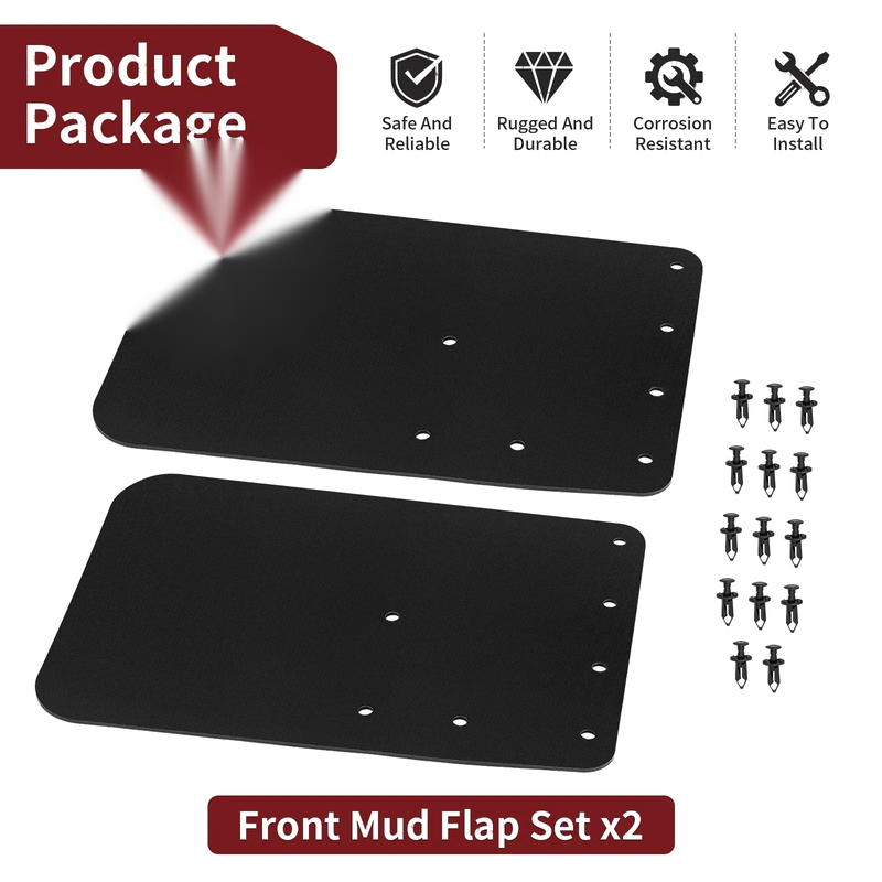 Kawasaki Teryx KRX 1000 Special Edition Front Mud Flap Set (2020–2024)