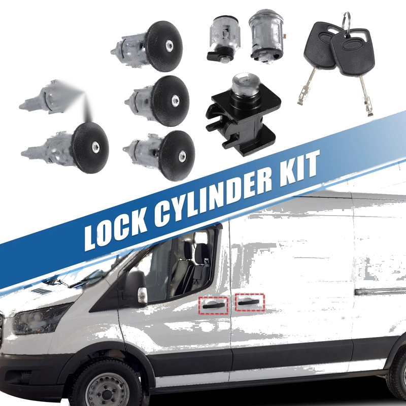 Ford Transit Connect Ignition Lock Cylinder with Key Set (2002-2012)