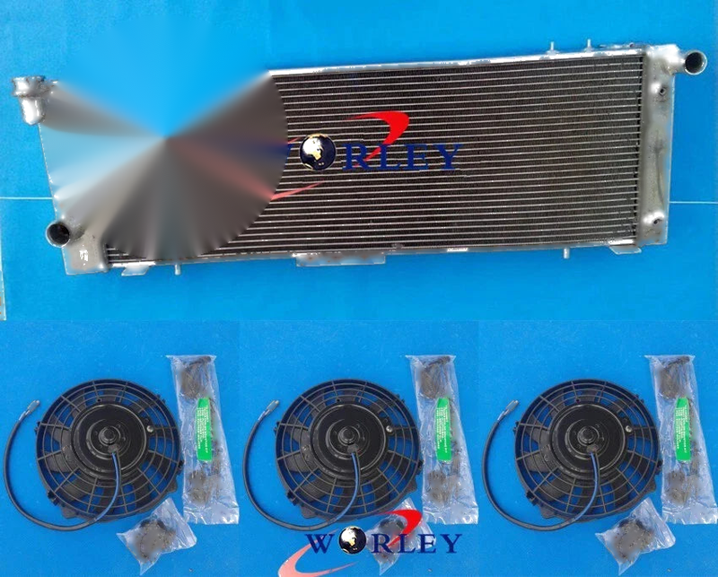 Jeep Cherokee XJ 2.5 4.0 V6 AT 4 Row Radiator + Fan (1997-2001)