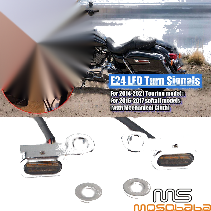 Harley Softail FLS Mini LED E Mark Turn Signal Lights (2016-2017)