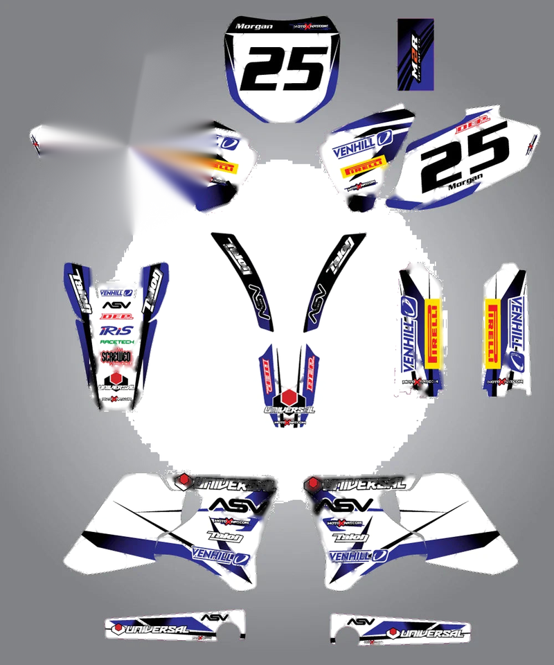 Yamaha YZF 250 (1998-2002) - Storm Style Stickers Full Custom Graphics