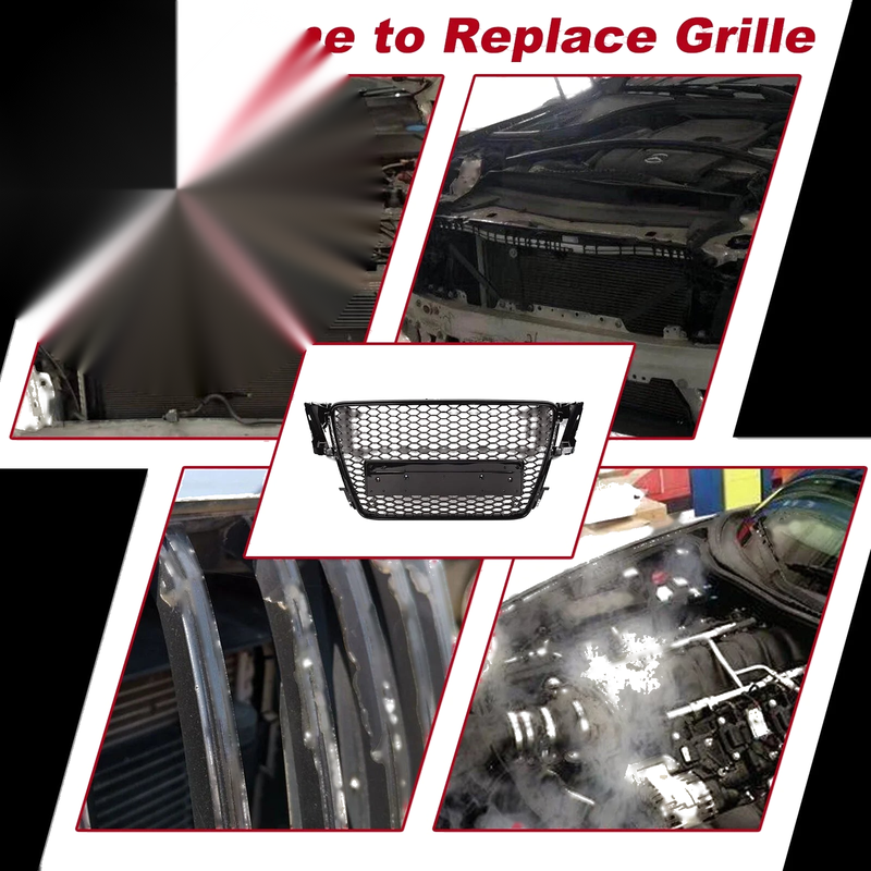 Audi A5 S5 8T 2008-2012 Bodykit Gloss Black Bumper Grille