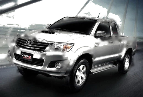 Toyota Hilux Champ, Fortuner Chrome Hood Scoop Trim V.5 (2012-2013)