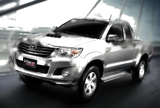 Toyota Hilux Champ, Fortuner Chrome Hood Scoop Trim V.5 (2012-2013)