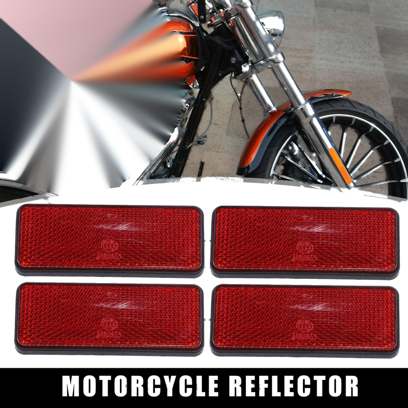 Motorcycle 4pcs 87.5mm Reflective Warning Reflector