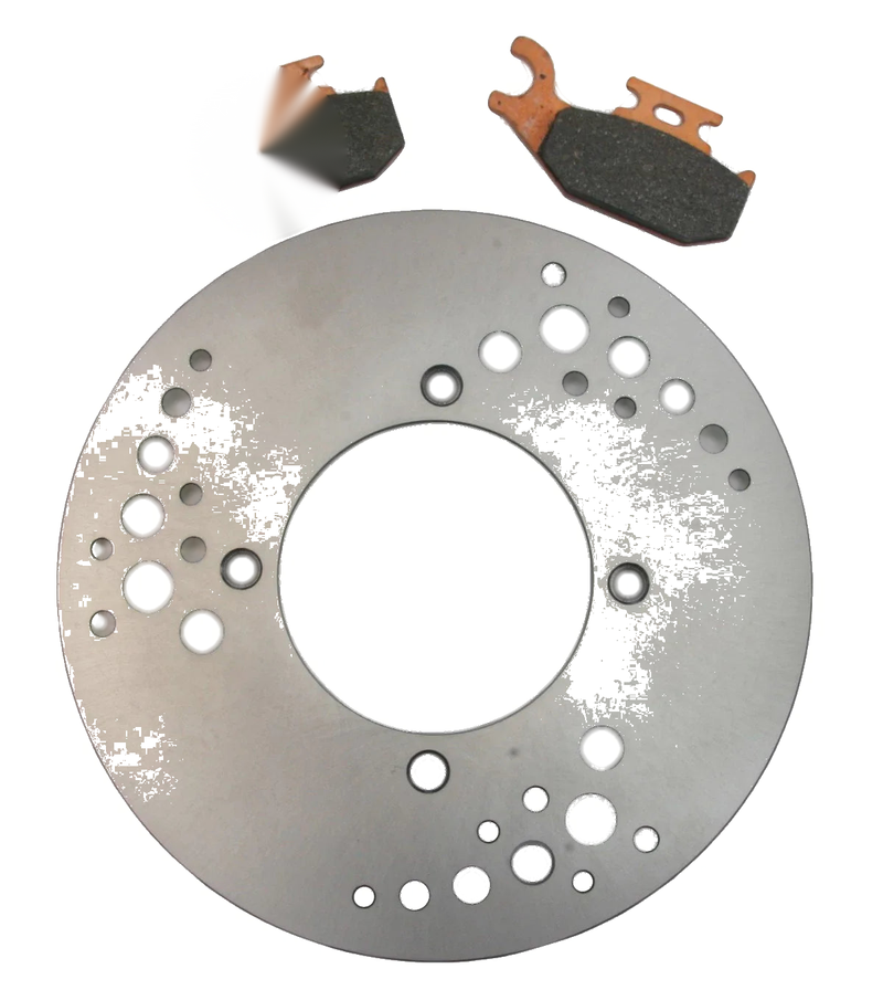 Suzuki Vinson 500 2 x Rear Disc Brake Rotor & Semi-Metallic Pads (2002–2002)