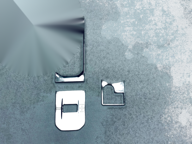 Toyota Highlander (2020-2022) 3 x pcs Silver Gear Shift Box Panel Cover Trim