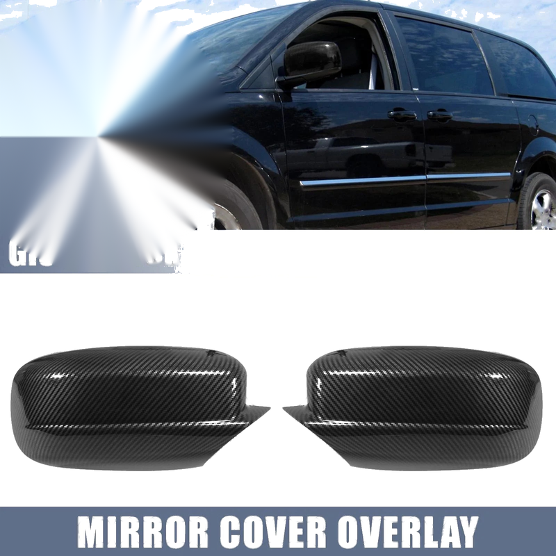 Dodge Charger Pair Carbon Fiber Rear View Mirror Cover Cap (2011-2021)