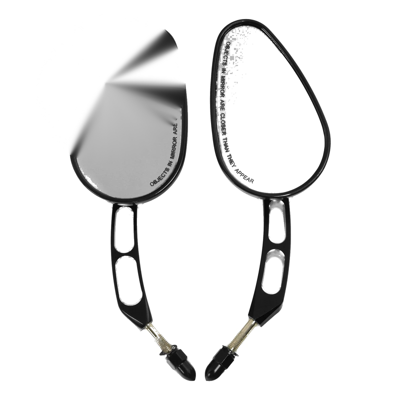 Harley Sportster Softail Electra Road Glide 8mm Black Rear-View Mirrors