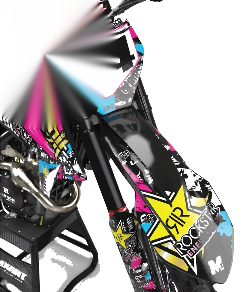 KTM SXF Decals Stickers Custom Graphic Kit RUSH Style (2016-2017)